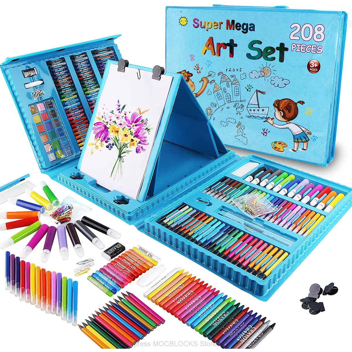 Set de Arte 208Pcs - Maleta de dibujo